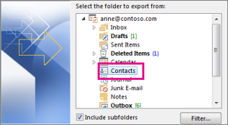 Export Contacts