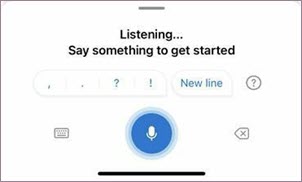 Start dictation