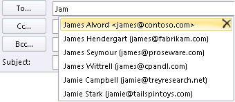 Auto-Complete list