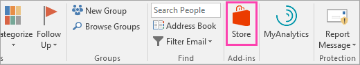A screenshot of the Store button