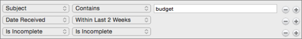 Advanced search options
