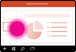 PowerPoint for Windows Mobile gesture change slides