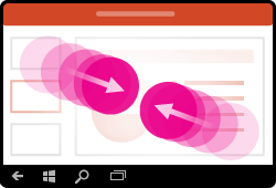 PowerPoint for Windows Mobile gesture zoom out