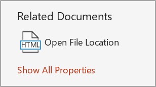 screenshot of show more powerpoint properties