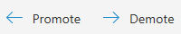 Promote or demote
