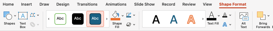 Screenshot of tools tab.