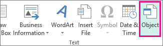 Insert Object