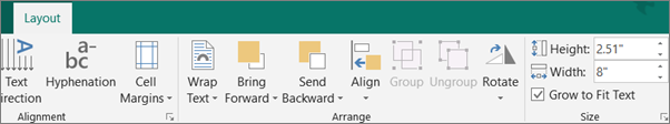 Click or clear the Grow to Fit Text check box
