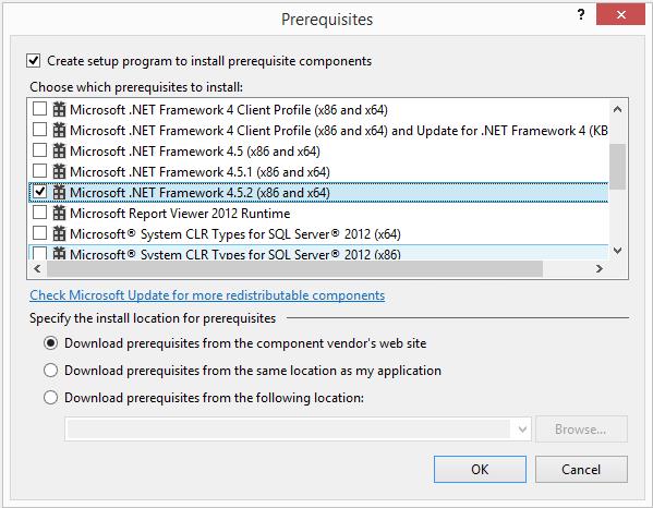 ClickOnce Bootstrapper package