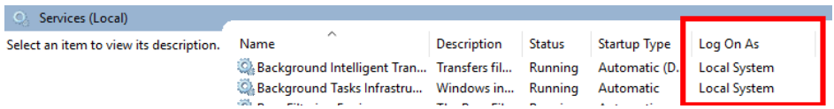 From an elevated command prompt, run services.msc. This displays the Services manager UI.