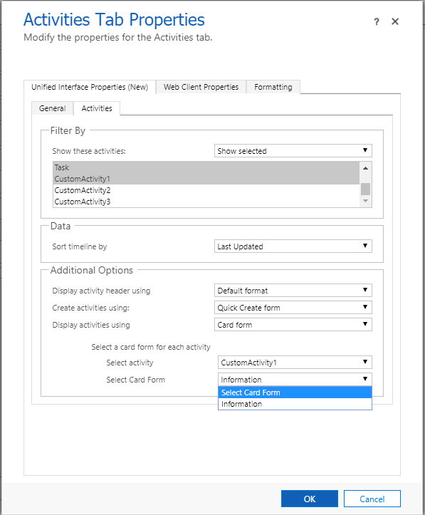Timeline Control Settings