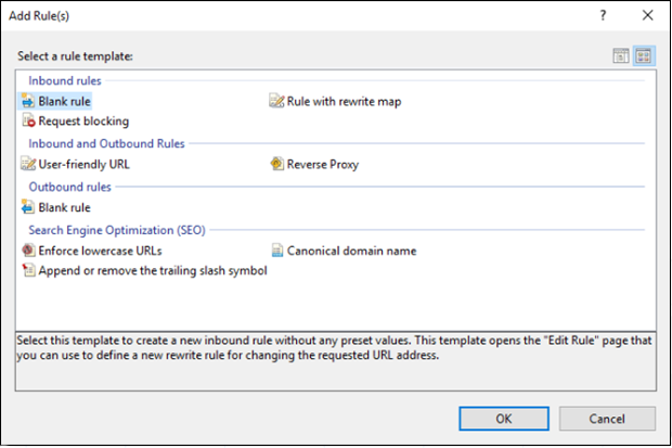 Screenshot of Add Rules screen.