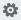 The setting icon like gear shape