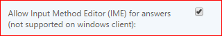 IME Setting