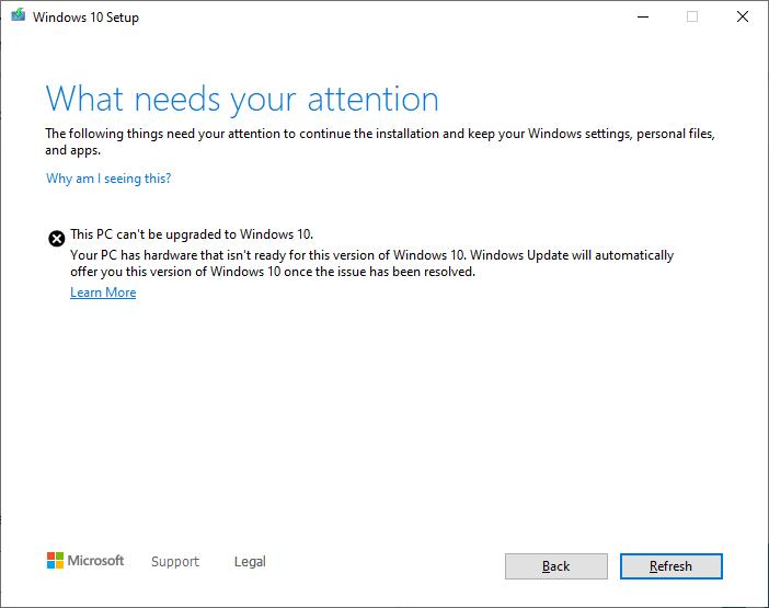 screenshot of safeguard dialog