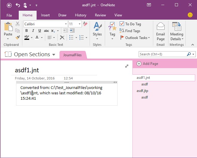 the screenshot of the sample of the output