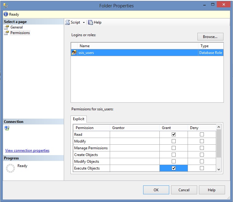 Select Grant or Deny on the desired explicit permissions
