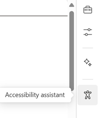Click on Accessibility Assistant to initiate the scan