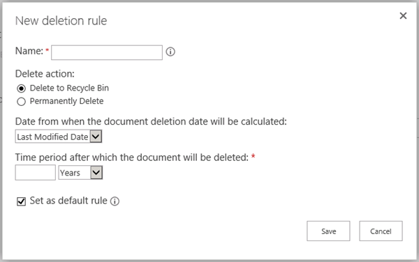 New rule page