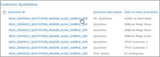 Quotations list