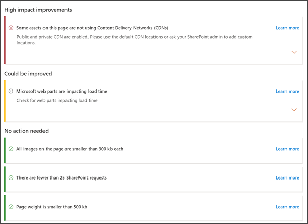 High impact improvements