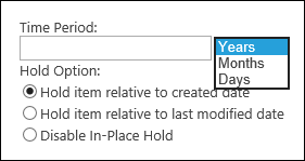 Time Period option