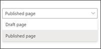 Select page verion