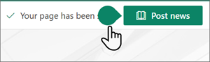 Image of a coachmark in SharePoint