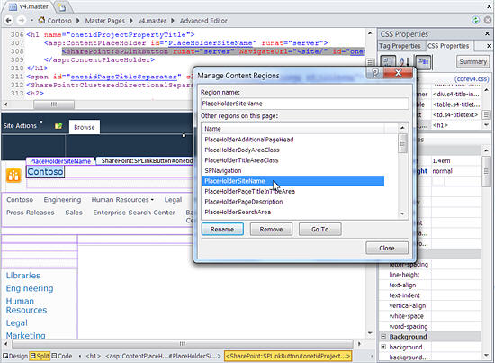 SharePoint 2010 master pages
