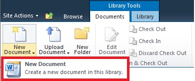 Adding a new document to a Document Library