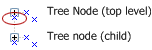 connection point for sibling node.