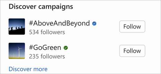 Discover more shows you all campaigns on the campaign hub.