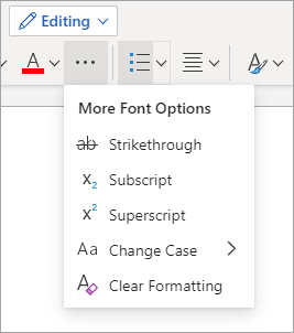 Image of Bullets button highlighted