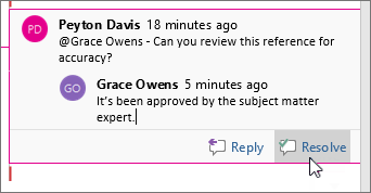 Reply to a comment.