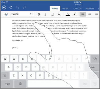 To active the keyboard, tap anywhere in some text