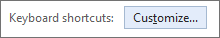 Customize keyboard shortcuts button