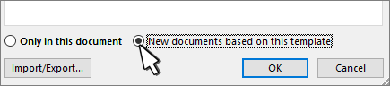 Set default line spacing