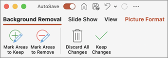 Background removal control buttons