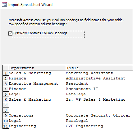 Importar datos de Excel