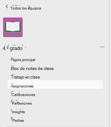 Captura de pantalla de tareas.