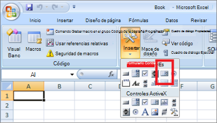 controles de formulario