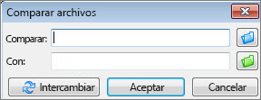 Comando Comparar archivos