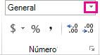 Grupo Número de la pestaña Inicio