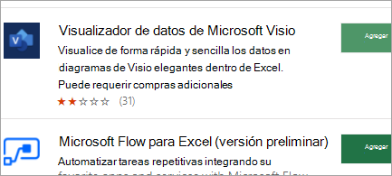Obtener complementos de la Tienda Office en la Web