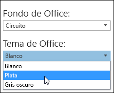 Elegir otro tema de Office