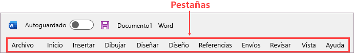 Pestañas en la cinta