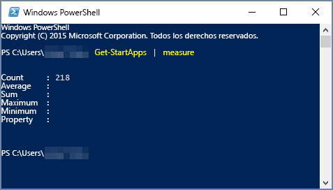 Script de Windows PowerShell con cuenta de aplicación