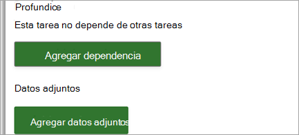 Adjunta vínculos y archivos a las tareas del proyecto