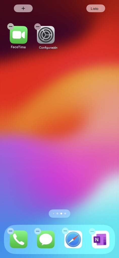 Habilitar widgets en la pantalla principal de iOS