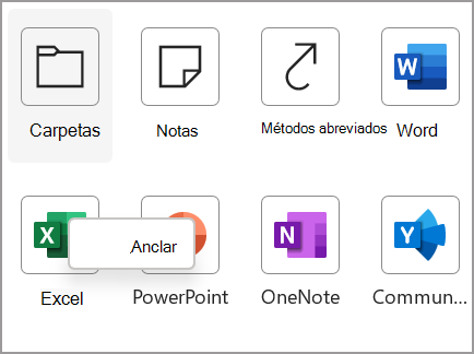 Anclar selección.